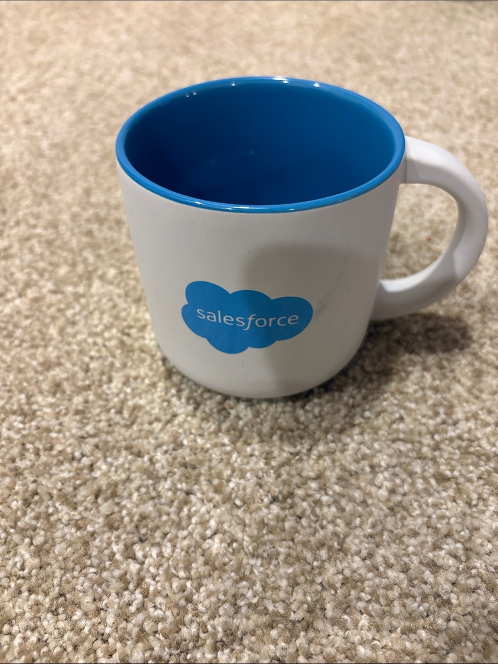 Salesforce Blue & White Ceramic Logo Mug